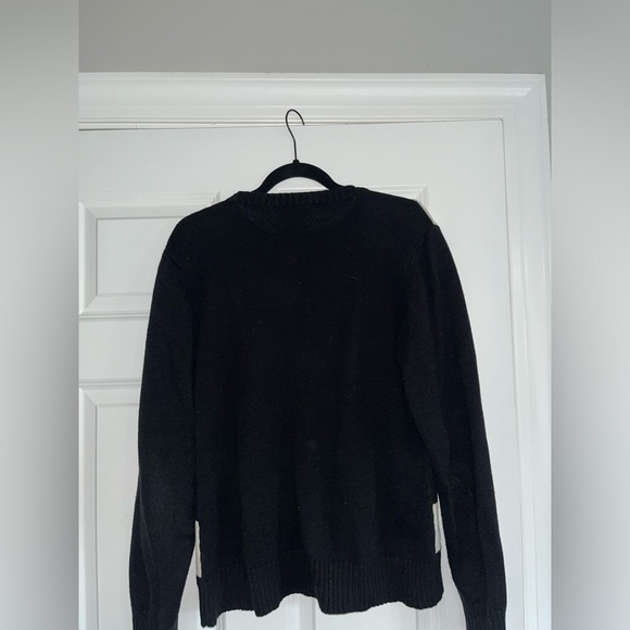 Women's Chaps Black & White Stripped Sweater Size XL - Picture 4 of 6